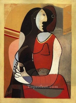 パブロ・ピカソ Painting - 座る女性 1 1937 パブロ・ピカソ